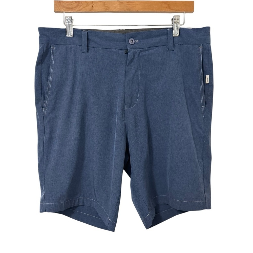 Onia Mens Flat Front 9" Inseam Sz 32 Blue Comfort Breathable Lightweight